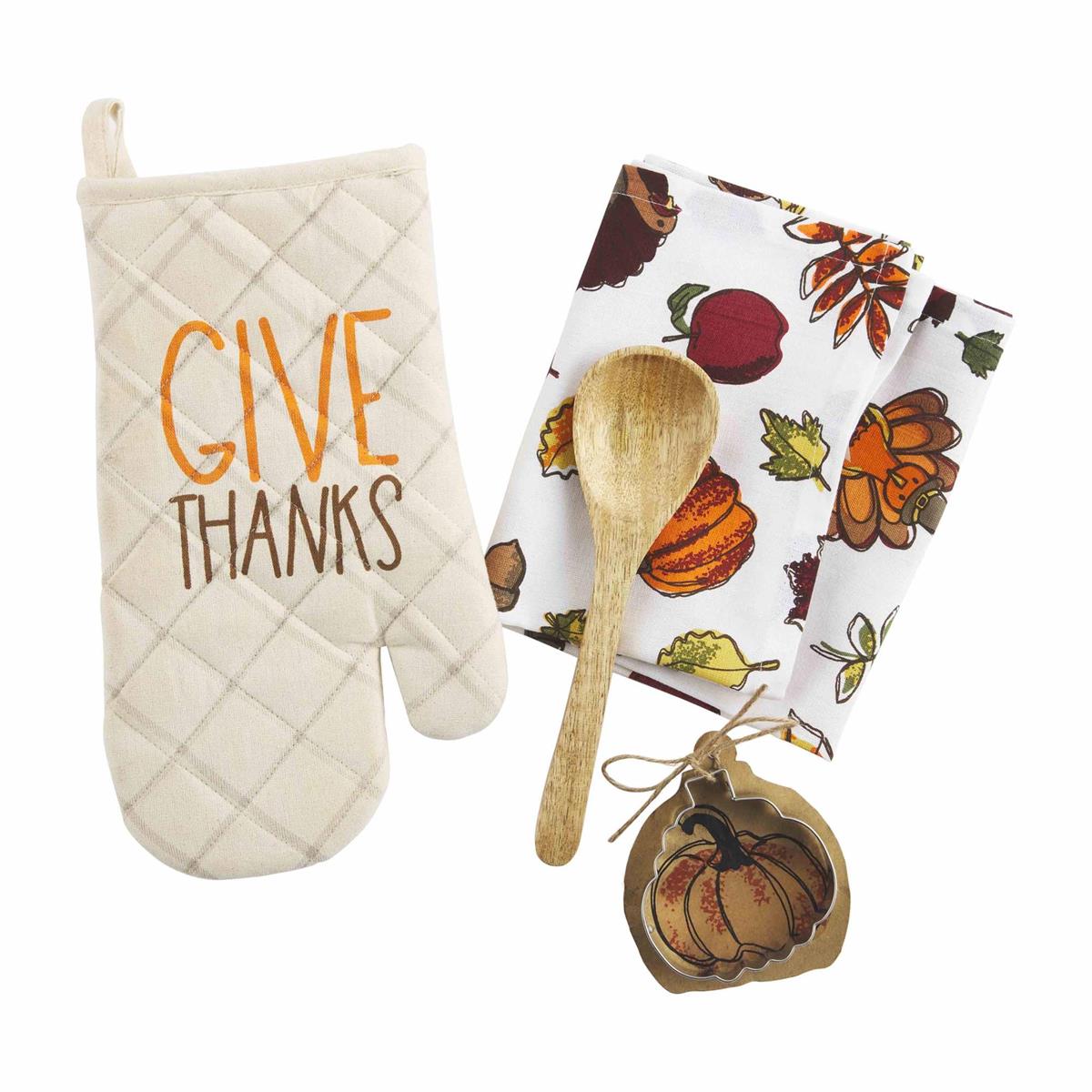 Mud Pie Give Thanks Oven Mitt Set - Thumbnail 2